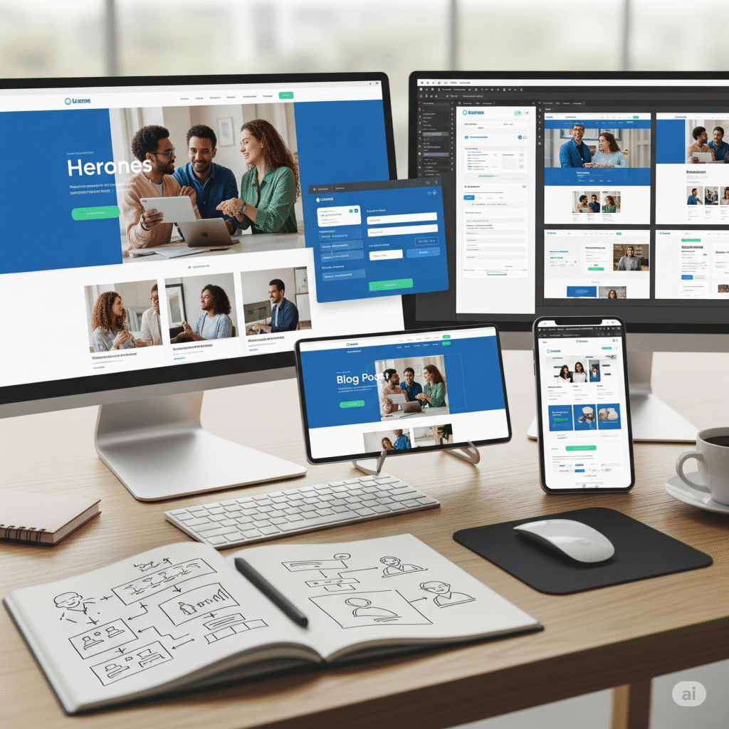 Custom Website and UI/UX Design Custom Website and UI/UX Design