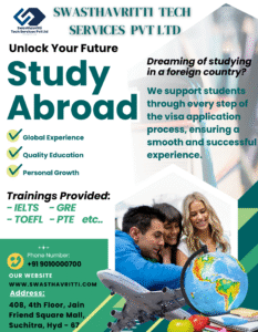 green and white modern study abroad poster green and white modern study abroad poster
